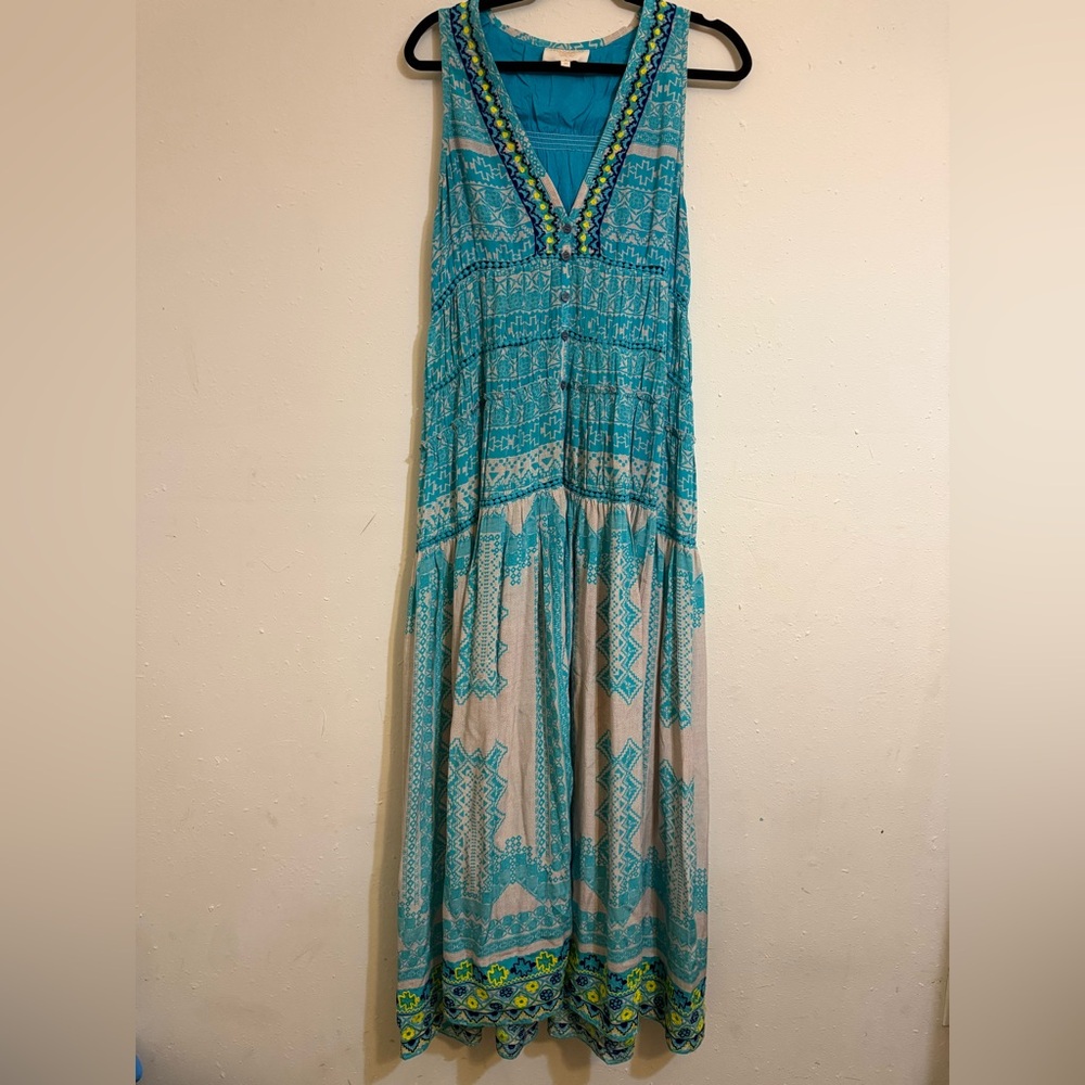 Rococo Sand Bohemian Blue Maxi Dress